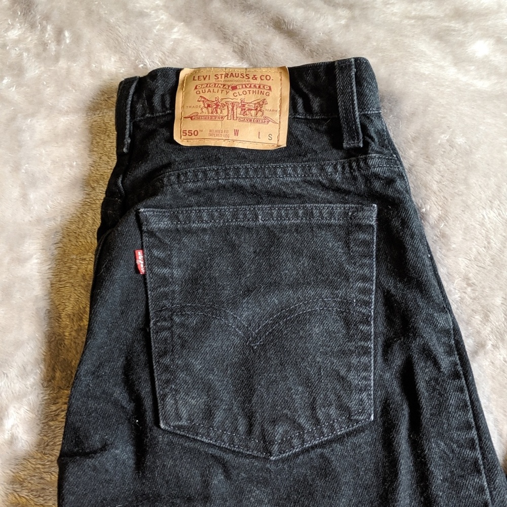Black Levi jeans.